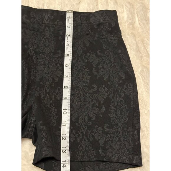 Faded Glory Black Slim Fit Shorts Polyester Cotton Blend Women's Size M (8-10) - Picture 7 of 11